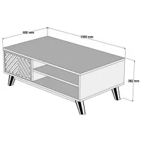 Măsuță de cafea Trendy Inci GTR000651 Brown photo 4