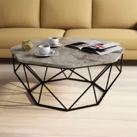 Măsuță de cafea Trendy Diamant GTR000678 Marmura White photo 2