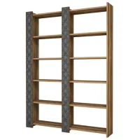 Etajeră Trendy City 2 170 x 124.6 x 24.2 cm / PAL / Walnut