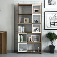 Etajeră Trendy Box 170 x 80 x 22 cm / PAL / Walnut photo 2