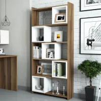 Etajeră Trendy Box 170 x 80 x 22 cm / PAL / Walnut photo 4