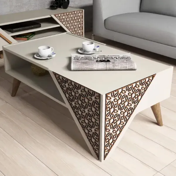 Măsuță de cafea Trendy Beril GTR000641 Cream photo 2