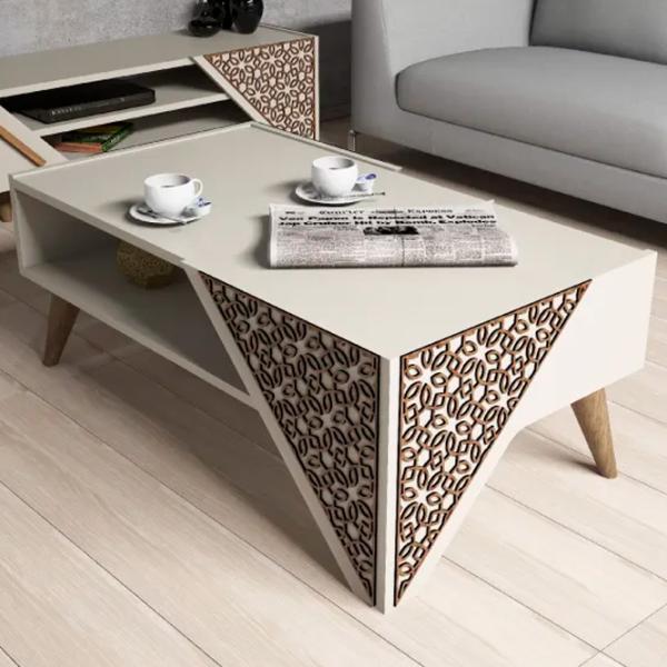 Măsuță de cafea Trendy Beril GTR000641 Cream photo 2