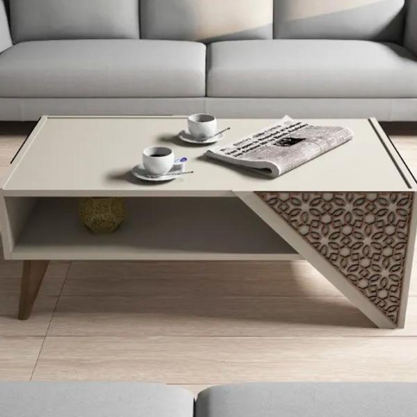 Măsuță de cafea Trendy Beril GTR000641 Cream photo 3