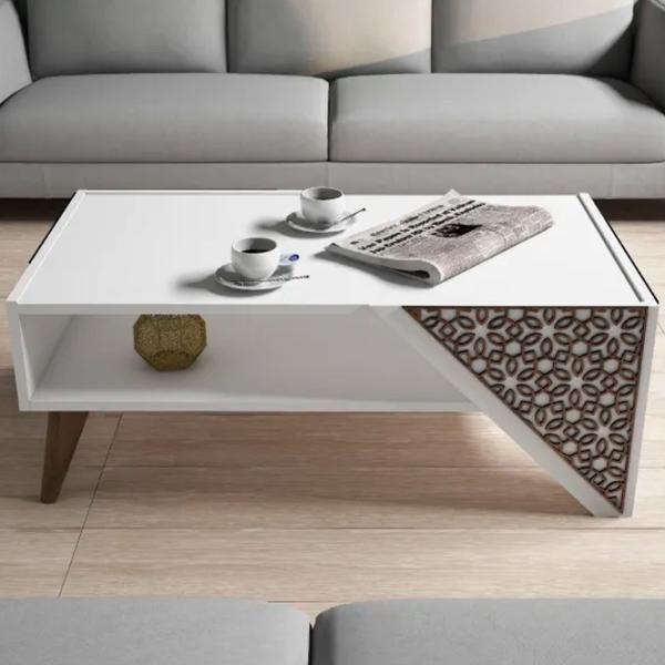 Журнальный столик Trendy Beril GTR000644 Белый photo 3