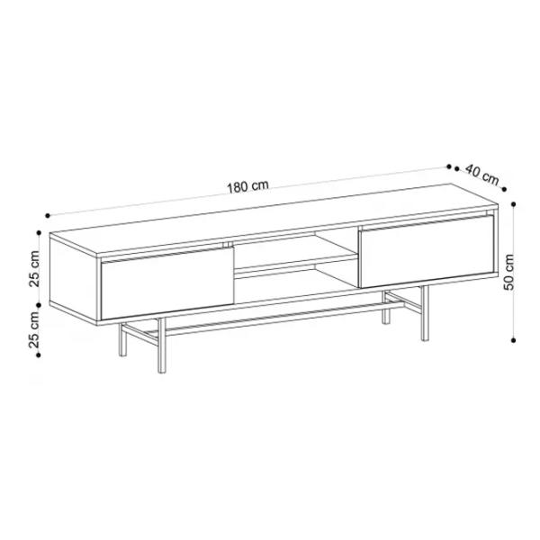 Тумба под телевизор Trendy Matias 40 x 180 x 50см / ДСП photo 3