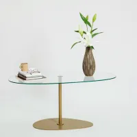 Măsuță de cafea Trendy Porto GTR000832 Gold photo 6