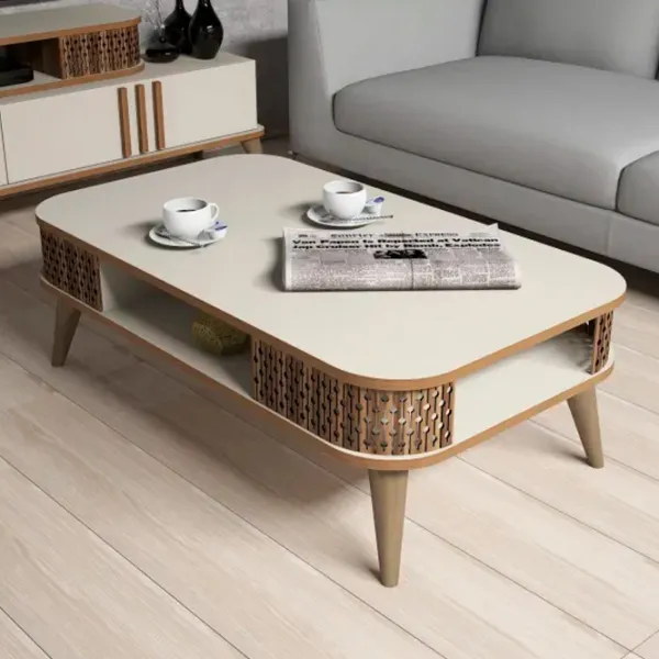 Журнальный столик Trendy Eylul GTR000625 Кремовый photo 2