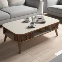 Măsuță de cafea Trendy Eylul GTR000625 Cream photo 5