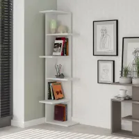 Etajeră Trendy Saso 141 x 37 x 24 cm / PAL / White photo 3