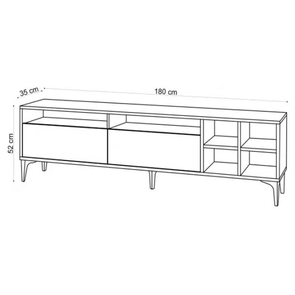 Тумба под телевизор Trendy EVA 52 x 180 x 35см / ДСП photo 2