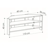 Comodă TV Trendy Thales Corner 45 x 114 x 36 / PAL photo 3