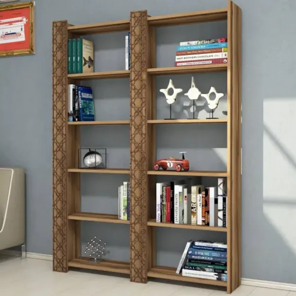 Etajeră Trendy City 2 170 x 124.6 x 24.2 cm / PAL / Walnut photo 3