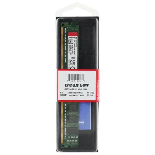 Memorie RAM Kingston ValueRam KVR16LN11/4WP DIMM / DDR3 / 4 GB photo 2