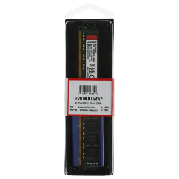 Оперативная память Kingston ValueRam KVR16LN11/8WP DIMM / DDR3 / 8 ГБ photo 2