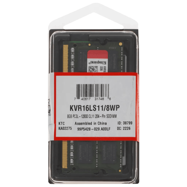 Memorie RAM Kingston ValueRam KVR16LS11/8WP SO-DIMM / DDR3 / 8 GB photo 2