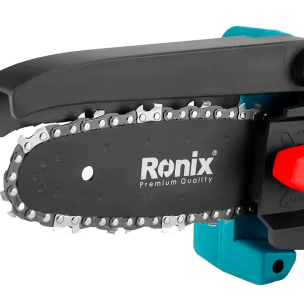 Цепная пила Ronix 8107K Аккумуляторный/ Синий photo 5