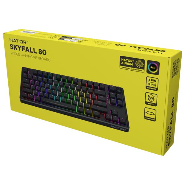 Tastatură Hator Skyfall 80 Fără fir / Black photo 6
