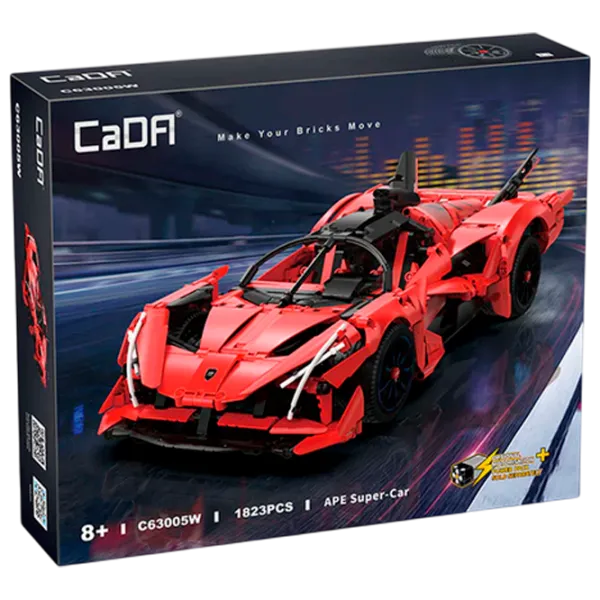 Конструктор CaDa APE Super-Car Автомобиль/ Красный photo 1