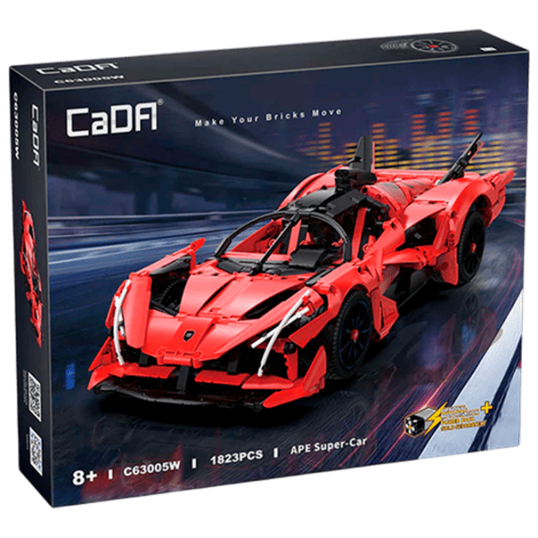 Конструктор CaDa APE Super-Car Автомобиль/ Красный photo 1