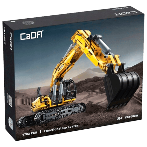 Конструктор CaDa Fully Functional Excavator Транспорт/ Желтый photo 1