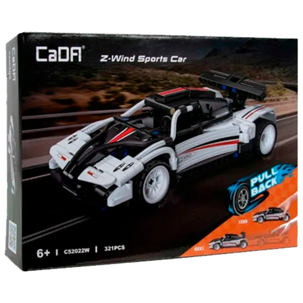 Конструктор CaDa Z-Wind Sport Car Автомобиль/ Белый photo 1