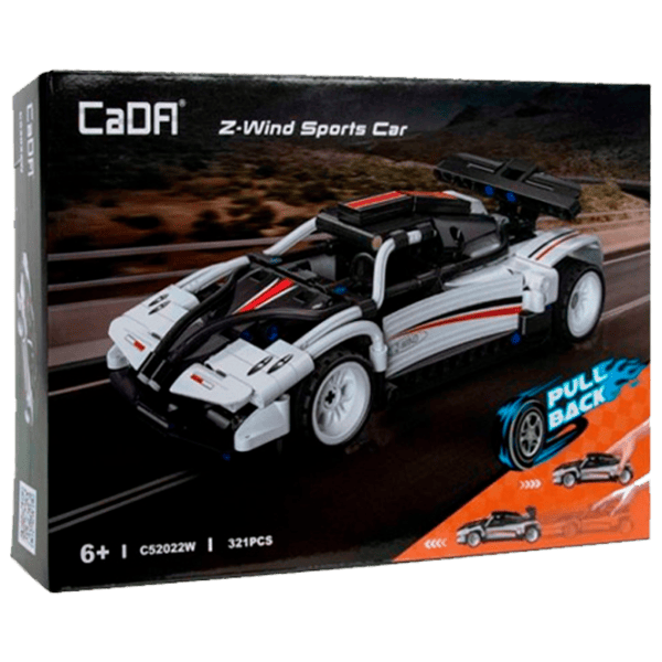 Конструктор CaDa Z-Wind Sport Car Автомобиль/ Белый photo 1