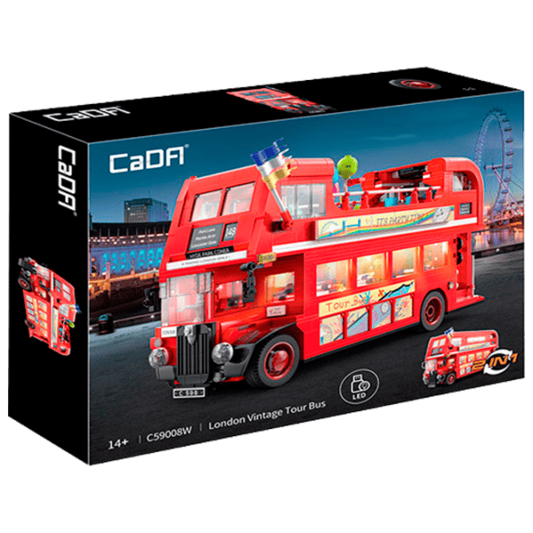 Конструктор CaDa London Vintage Tour Bus Транспорт/ Красный photo 1
