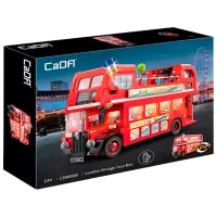 Конструктор CaDa London Vintage Tour Bus Транспорт/ Красный