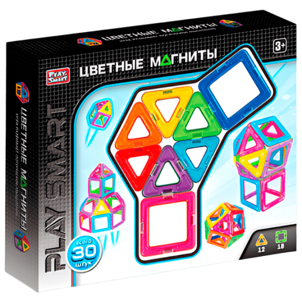 Конструктор Play Smart Цветные магниты Творческий/ Разноцветный photo 1