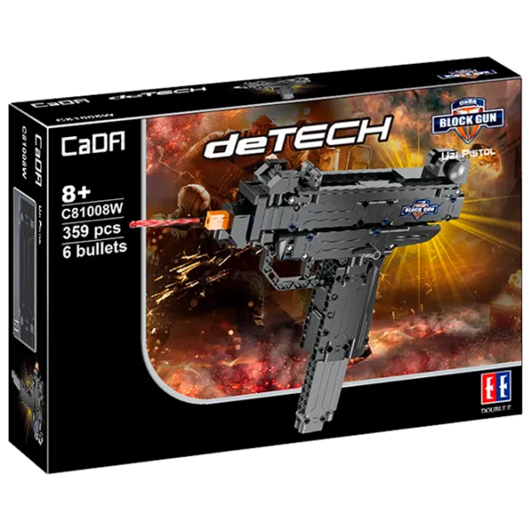 Конструктор CaDa Uzi Pistol Классический/ Черный photo 1