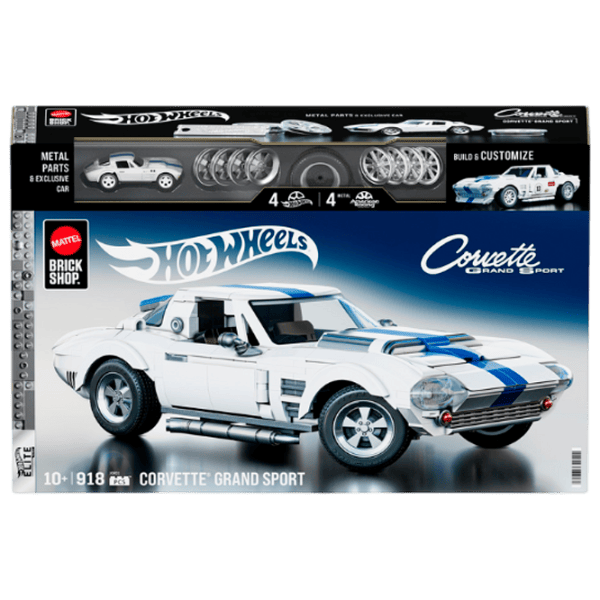 Constructor Mattel Corvette Grand Sport Mașină/ White photo 1