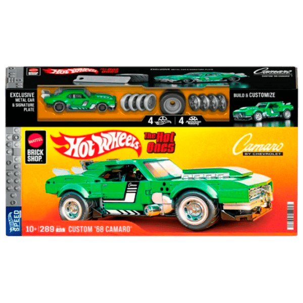 Constructor Mattel Custom 68 Camaro Mașină/ Green photo 1