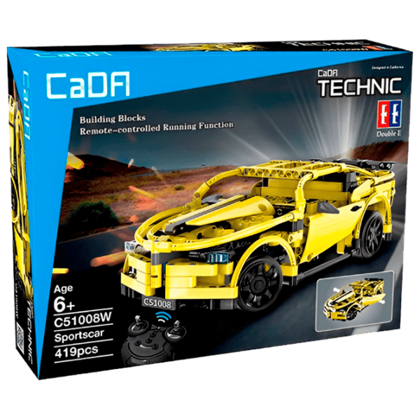 Конструктор с радиоуправлением CaDa Chevrolet Camaro Автомобиль/ Желтый photo 1