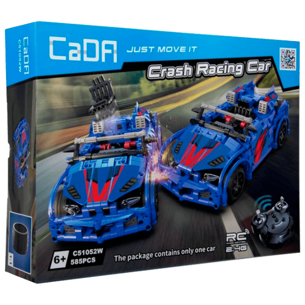 Конструктор с радиоуправлением CaDa Crash Racing Car Автомобиль/ Синий photo 1