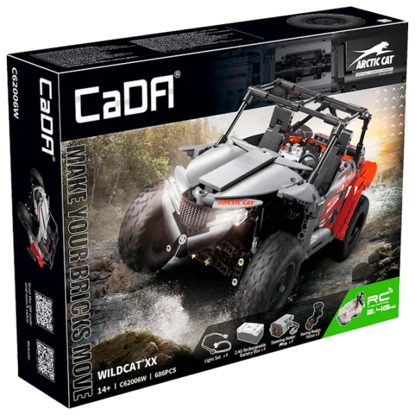 Конструктор с радиоуправлением CaDa Wildcat XX Транспорт/ Серый photo 1