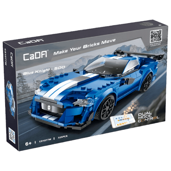 Конструктор с радиоуправлением CaDa Blue Knight - 500 Автомобиль/ Синий photo 1