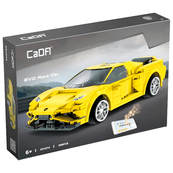 Конструктор с радиоуправлением CaDa EVO Race Car Автомобиль/ Желтый photo 1