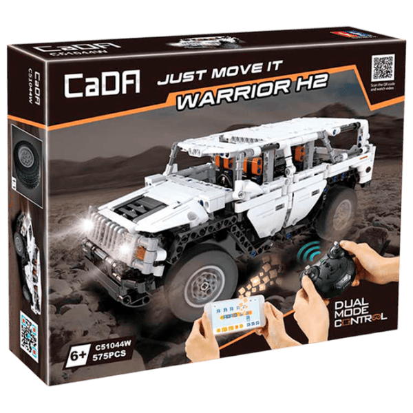 Конструктор с радиоуправлением CaDa Hummer Warrior H2 Автомобиль/ Белый photo 1