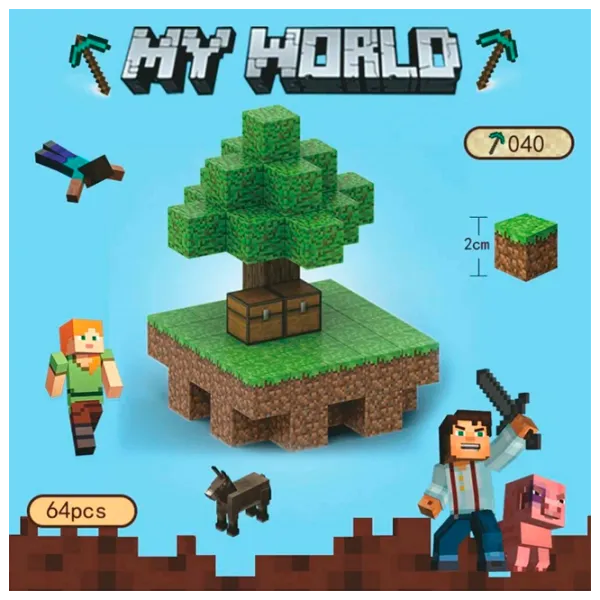 Constructor My World Magnetic Cube Building Sets Clasic/ Multicolor photo 1