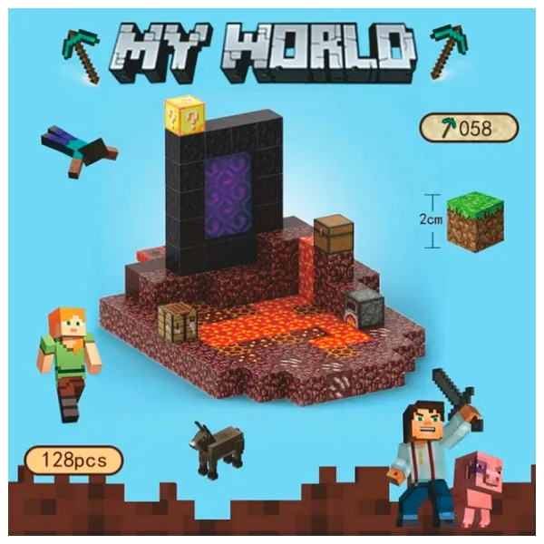 Constructor My World Magnetic Cube Building Sets Clasic/ Multicolor photo 1