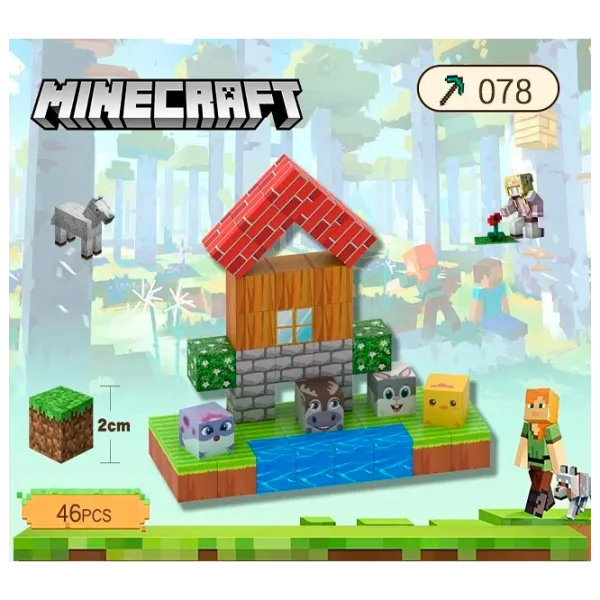 Constructor My World Magnetic Cube Building Sets Clasic/ Green photo 1