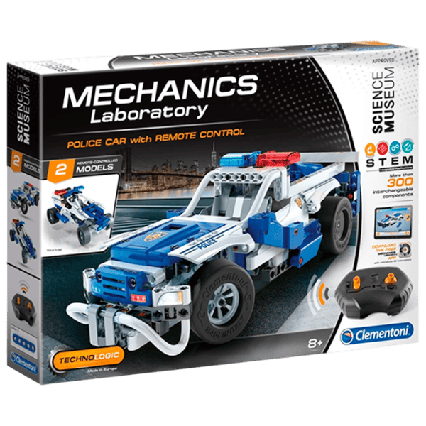 Constructor cu telecomandă Clementoni Police Car Mașină/ Blue photo 1