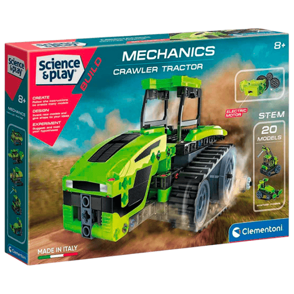 Constructor Clementoni Crawler Tractor Transport/ Green photo 1
