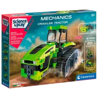 Constructor Clementoni Crawler Tractor Transport/ Green