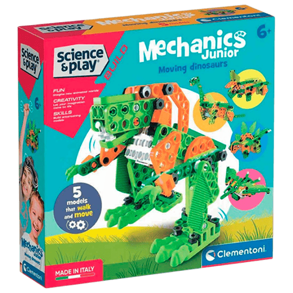 Constructor Clementoni Moving Dinosaurs Figuri/ Multicolor photo 1