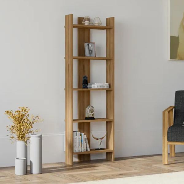 Etajeră Trendy Virba 149 x 52.4 x 22.6 cm / PAL / Walnut photo 4
