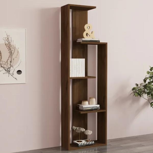 Etajeră Trendy Bagheta 160 x 50 x 19.6 cm / PAL / Walnut photo 4