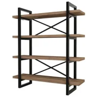 Etajeră Trendy Makro 120 x 106 x 33 cm / PAL / Black