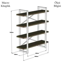 Стеллаж Trendy Makro 120 x 106 x 33см cm / ЛДСП / Black photo 3